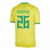 Brasilien RODRYGO 26 Hjemme VM 2022 - Fodboldtrøjer (S/S)